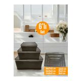 Balkan Room 6'lı Antrasit Valiz Düzenleyici , Bavul İçi Düzenleyici Organizer Set
