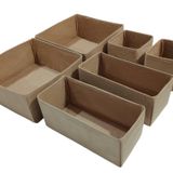 Balkan Room 6'lı Bej Çekmece Içi Düzenleyici Organizer Set - Çok Amaçlı Dolap Içi Kutu Seti