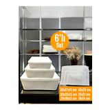 Balkan Room 6'lı Beyaz Valiz Düzenleyici , Bavul Içi Düzenleyici Organizer Set