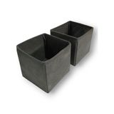 Balkan Room Antrasit 2'li Çekmece Içi Düzenleyici Organizer Set - Çok Amaçlı Dolap Içi Kutu Seti ( 13*13*13 )