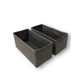 Balkan Room Antrasit 2'li Çekmece Içi Düzenleyici Organizer Set - Çok Amaçlı Dolap Içi Kutu Seti ( 28*13*13 )