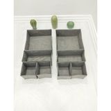 Balkan Room Antrasit 8'li Çekmece Içi Düzenleyici Organizer Set - Çok Amaçlı Dolap Içi Kutu Seti