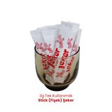 Balkan Tek Kullanımlık Stick (Fişek) Şeker 3g - 100 Adet (Çay Şekeri) Kullan At Toz Şeker
