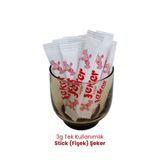 Balkan Tek Kullanımlık Stick (Fişek) Şeker 3g - 1000 Adet (Çay Şekeri) Kullan At Toz Şeker