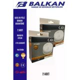 Balkan Ticaret balkanpil2 9V Pilli Duman Dedektörü 2 Adet