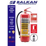 Balkan Ticaret KÖPÜK5 6 Kg Ruhsata Uygun 4 Yil Köpüklü Yangin Tüpü Set (Talimat-Levha-Aski)