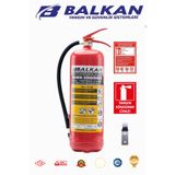 BALKAN YANGIN VE GÜVENLİK SİSTEMLERİ 6 KG TOZLU YANGIN TÜPÜ TSE CE BELGELİ RUHSATA UYGUN 4 YIL SET (TALİMAT-LEVHA-ASKI)