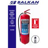 BALKAN YANGIN VE GÜVENLİK SİSTEMLERİ BALKAN12KG3 12 Kg Tozlu Yangin Tüpü Ruhsata Uygun Tse Ce Belgeli (Levha-Aski)