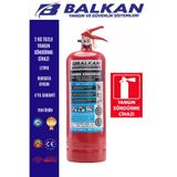 BALKAN YANGIN VE GÜVENLİK SİSTEMLERİ BALKAN2KG8 2 Kg Yangin Tüpü Tüvtürk Uyumlu Tse Ce Belgeli (Levha)