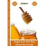 #Balkaşığı Doğal 6Cm Mini Boy Kanallı Damlatmaz Organik Tasarım Mutfak Gereci Ahşap Bal Kaşığı
