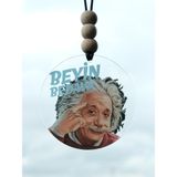 Balkhoon Einstein Beyin Bedava Dikiz Aynası Süsü Araba Süsü Hediyelik Eşya