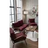 Balkon, Bahçe, Cafe - Metal Kanepe Koltuk Takımı - 2+1+1 + Sehpalı