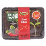 Balkon Bahçem Biber Fide Yetiştirme Kiti (3'Li Paket)