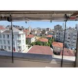 Balkon Branda Kapama 2 x 3 PENCERELİ Balkon Perdesi Şeffaf Branda