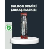 Balkon Demiri Çamaşır Askısı Kare Demirlere Uygun Dayanıklı Tasarım - Altın