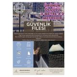 Balkon Filesi 2m x 3 Metre Kalın Ve Sık Dokunmuş Kedi Çocuk Filesi