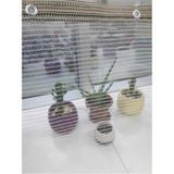 Balkon Güvenlik Filesi 4X5M Beyaz, Kuş ve Kedi Koruma Ağı - Ahşap - Beyaz - Seçenek 1