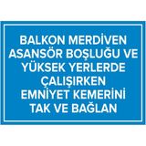 Balkon Merdiven Asansör Boşluğu Vb Kemerini Tak ve Bağlan Levhası - Sac Malzeme 50X70 cm - 50 x 70 cm