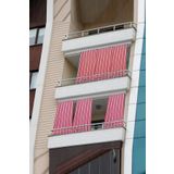 Balkon Perdesi Balkon Brandası Balkon Korkuluğu Korniş Düğmeli Bağcıklı Güneşlik Perde (100 x 260 cm)
