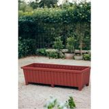 Balkon Saksısı 26 Litre 6 Ayaklı Cafe Otel Saksı Büyük Saksı Kahverengi 26X75X21 cm Kahverengi