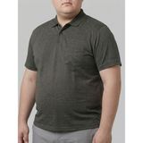 Balkonda Erkek Tişört Cepli Jakarlı Battal Boy Büyük Beden - Emfu - Acı Kahve - 5XL