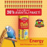 Ballı Muhabbet Kuşu Krakeri 3'Lü - 36 Adet