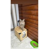 Balmons Dış Mekan Yağmura Ve Soğuğa Dayanıklı Osb Kedi Evi Yuvası (DENİZ TUTKALLI)monte Edilmiş Teslimat