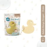 Balmy Bebek Banyo Süngeri Ördek Antibakteriyel 1 Adet Hassas Ciltler İçin Yumuşak Temizlik