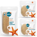Balmy Doğal Kabak Banyo Kese Eldiveni ve 6 Adet Peeling Disk