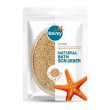 Balmy Doğal Kabak Lifinden Üretilen Oval Banyo Kesesi Çift Taraflı Peeling Etkili
