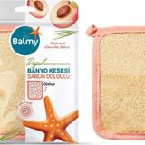 Balmy Doğal Sabun Dolgulu Banyo Kesesi Nektarin & Limon Otu