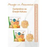 Balmy Mango & Ananas Sabunlu Banyo Lifi 2 Adet Yumuşak Malzeme ile Ferahlatıcı Temizlik