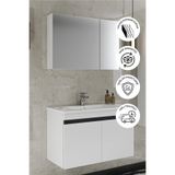 Balneom Banyo İdil 80 cm Aynalı Banyo Dolabı