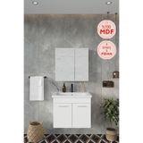 Balneom Defne 65 cm Üst Aynalı Lavabo Banyo Dolabı