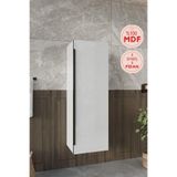 Balneom Kadife Beyaz Parlak Hıgh Gloss 120 cm Boy Dolabı