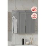 Balneom Zakkum 60x60 cm Aynalı Banyo Üst Dolap