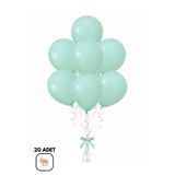 BALOMİS Makaron Yeşil Soft Balon Arka Plan Ve Mekan Süsleme Dekoru