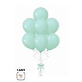 BALOMİS Makaron Yeşil Soft Doğum Günü Ve Parti Balonu
