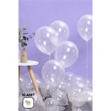 BALOMİS Şeffaf Balon Helyum Uyumlu Parti Ve Organizasyon Süsleme Balonu