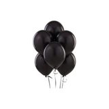 Balon 100 Adet Metalize Balon Metalik Balon Siyah 16 Inç