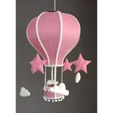 Balon Avize - 1 - Pembe - Beyaz