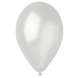 Balon Beyaz Metalik Balon - 10 adet