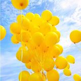 Balon Diyarı 10 adet Mat Sarı Renk Kaliteli Pastel Balon