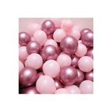 BALON DİYARI 10 Adet Metalik Pembe Ve Makaron (PASTEL) Pembe Renk Balon Seti