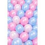 BALON DİYARI 20 adet Açık Pembe pembe beyaz metalik balon Cinsiyet belirleme partisi Kız mı ? Erkek mi ?