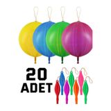 BALON DİYARI 20 adet ipli Lastikli zıpzıp Balon ,ipli panç punch büyük balon dev boy