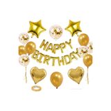BALON DİYARI 25 parça Doğum Günü Seti DEV BOY hava ve helyum ile uyumlu Happy Birthday Pompa dahil