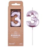 BALON DİYARI 3 Yaş pasta mumu doğmu günü pasta mumu Kristal Rosepembe kaliteli