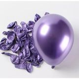 Balon Diyarı 5 Inç Mini Krom Balon - Mor - 25 Adet
