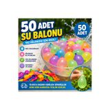 BALON DİYARI 50 Adet Renkli Su Balonu – Yaz Eğlencesi İçin Pratik Doldurulabilir